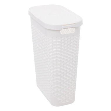 5Five Wasmand deksel Rotan - wit - kunststof - 40L product