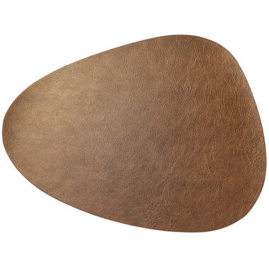 Placemats lederlook - 1x - 39x30 cm - koper - onderleggers product