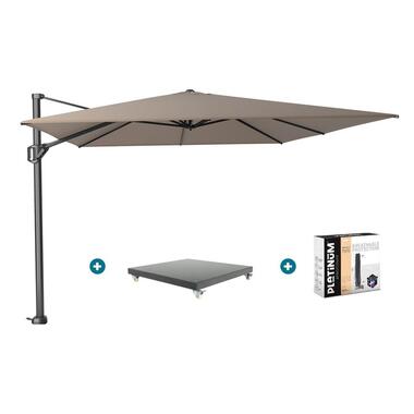 Platinum Challenger Premium T1 4x3 m - Havanna Taupe + Marbella voet en hoes product