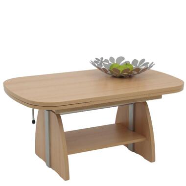 Salontafel Vienna 108/157x67x52/71 cm-beuk