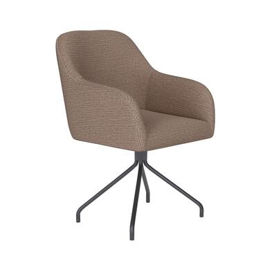 Housecraft Otis Eetkamerstoel Draaibaar Metaal Spider Taupe product