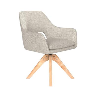 Housecraft Mos Eetkamerstoel Draaibaar Hout Off-White - Beige product