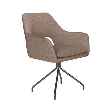 Housecraft Mos Eetkamerstoel Draaibaar Metaal Spider Taupe product