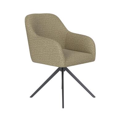 Housecraft Otis Eetkamerstoel Draaibaar Metaal Pistache groen product