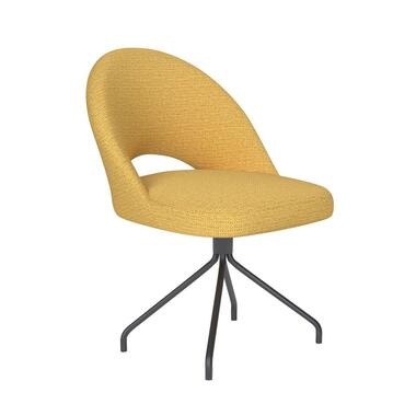 Housecraft Mick Eetkamerstoel Draaibaar Metaal Spider Okergeel product