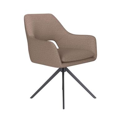 Housecraft Mos Eetkamerstoel Draaibaar Metaal Taupe product