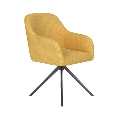Housecraft Otis Eetkamerstoel Draaibaar Metaal Okergeel product