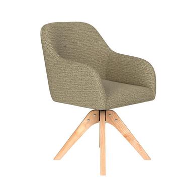 Housecraft Otis Eetkamerstoel Draaibaar Hout Pistache groen product