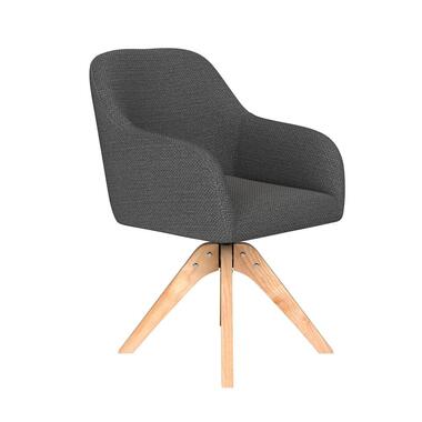 Housecraft Otis Eetkamerstoel Draaibaar Hout Grijs product
