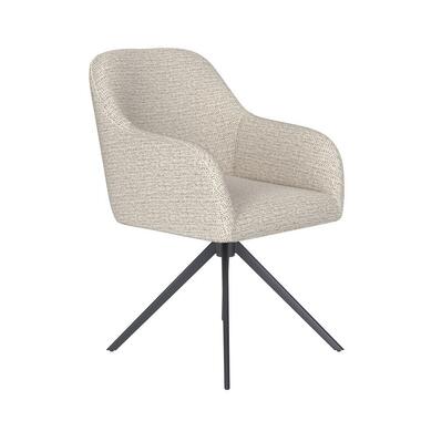 Housecraft Otis Eetkamerstoel Draaibaar Metaal Off-White - Beige product