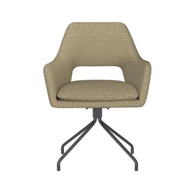 Housecraft Mos Eetkamerstoel Draaibaar Metaal Spider Pistache groen product