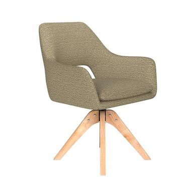 Housecraft Mos Eetkamerstoel Draaibaar Hout Pistache groen product