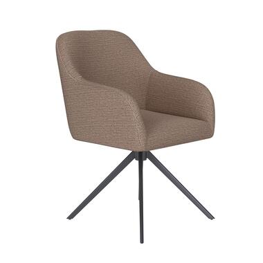 Housecraft Otis Eetkamerstoel Draaibaar Metaal Taupe product