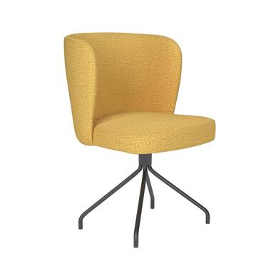 Housecraft Stan Eetkamerstoel Draaibaar Metaal Spider Okergeel product