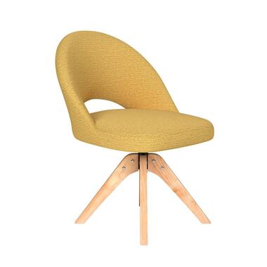 Housecraft Mick Eetkamerstoel Draaibaar Hout Okergeel product