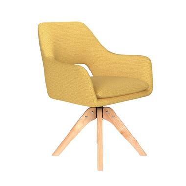 Housecraft Mos Eetkamerstoel Draaibaar Hout Okergeel product