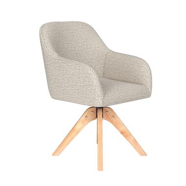 Housecraft Otis Eetkamerstoel Draaibaar Hout Off-White - Beige product