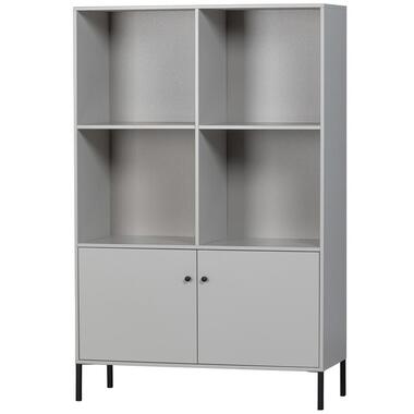 WOOOD Xam Open Kast - Grenen - Wolkengrijs - 160x107x39 product