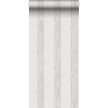 Sanders & Sanders behang - geschilderde strepen - grijs en wit product