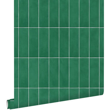 ESTAhome behang - tegelmotief - donkergroen - 50 x 900 cm - 131534 product