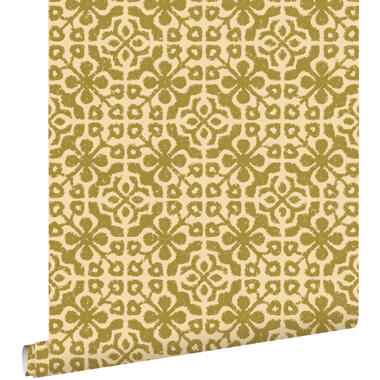 ESTAhome behang - verweerde tegels - olijfgroen - 50 x 900 cm - 131479 product