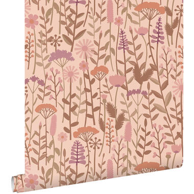 ESTAhome behang - veldbloemen - oudroze - 50 x 900 cm - 131547 product