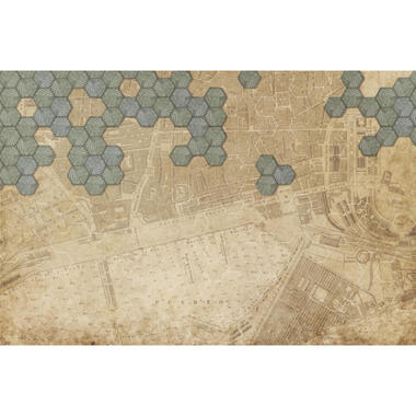 Sanders & Sanders fotobehang - vintage wereldkaart - beige en blauw product