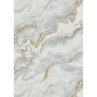 Erismann behang - marmer - grijs en goud - 53 cm x 10.05 m - 662371 product
