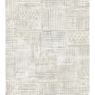 Sanders & Sanders behang grafisch motief grijs - 53 cm x 10,05 m