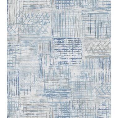 Sanders & Sanders behang - grafisch motief - blauw - 53 cm x 10,05 m - 640753 product