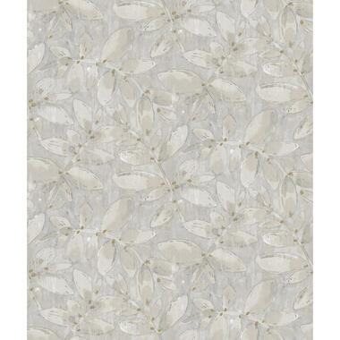 Sanders & Sanders behang - getekende bladeren - grijs - 53 cm x 10,05 m - 640746 product