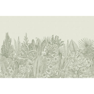 Sanders & Sanders fotobehang - palmbladeren - groen - 424 x 280 cm - 640923 product