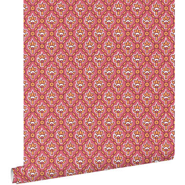 ESTAhome behang - vintage bloemen - roze - 50 x 900 cm - 131544 product