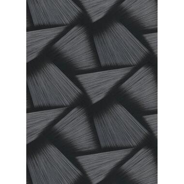 Erismann behang - 3D grafisch motief - zwart - 53 cm x 10.05 m - 662589 product