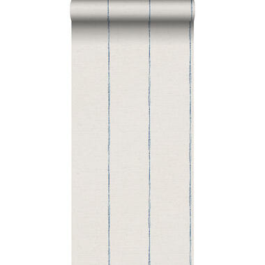 Sanders & Sanders behang - geschilderde strepen - blauw en wit product