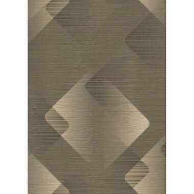 Erismann behang - grafisch 3D motief - taupe - 53 cm x 10.05 m - 662418 product