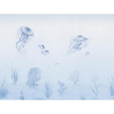 Sanders & Sanders fotobehang - onderwaterwereld - blauw - 371 x 280 cm - 640853 product
