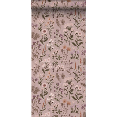 Sanders & Sanders behang - veldbloemen - oudroze - 50 x 900 cm - 935375 product