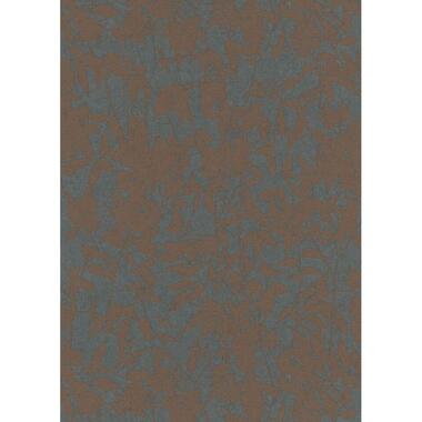 Erismann behang - bladeren - bruin en blauw - 53 cm x 10.05 m - 662456 product
