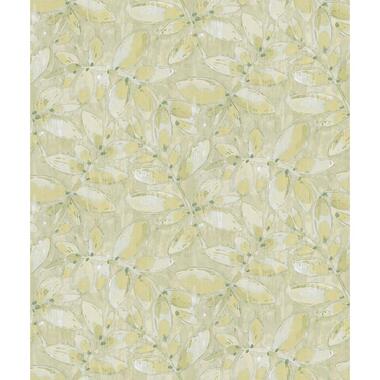 Sanders & Sanders behang - getekende bladeren - geel - 53 cm x 10,05 m - 640750 product