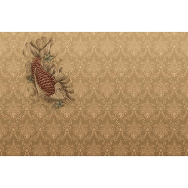 Sanders & Sanders fotobehang - vis - bruin - 424 x 280 cm - 640935 product