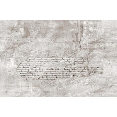 Sanders & Sanders fotobehang - stenen muur - grijs - 424 x 280 cm - 640956 product