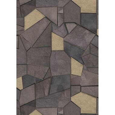 Erismann behang - tegelmotief - bruin - 53 cm x 10.05 m - 662363 product