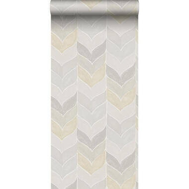 Sanders & Sanders behang - grafisch motief - beige en grijs - 53 cm x 10,05 m product