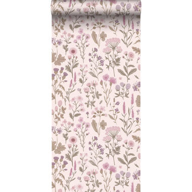 Sanders & Sanders behang - veldbloemen - lila paars - 50 x 900 cm - 935377 product