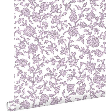 ESTAhome behang - vintage bloemen - lila paars - 50 x 900 cm - 131521 product