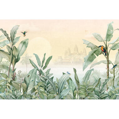 Sanders & Sanders fotobehang - jungle-motief - groen - 424 x 280 cm - 640778 product