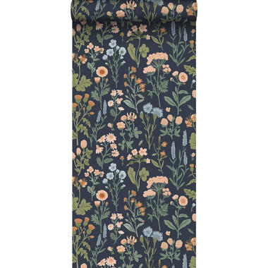 Sanders & Sanders behang - veldbloemen - donkerblauw - 50 x 900 cm - 935374 product