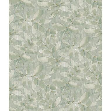 Sanders & Sanders behang - getekende bladeren - groen - 53 cm x 10,05 m - 640749 product