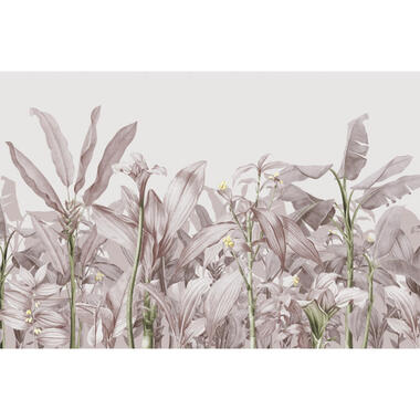Sanders & Sanders fotobehang - palmbladeren - paars - 424 x 280 cm - 640919 product